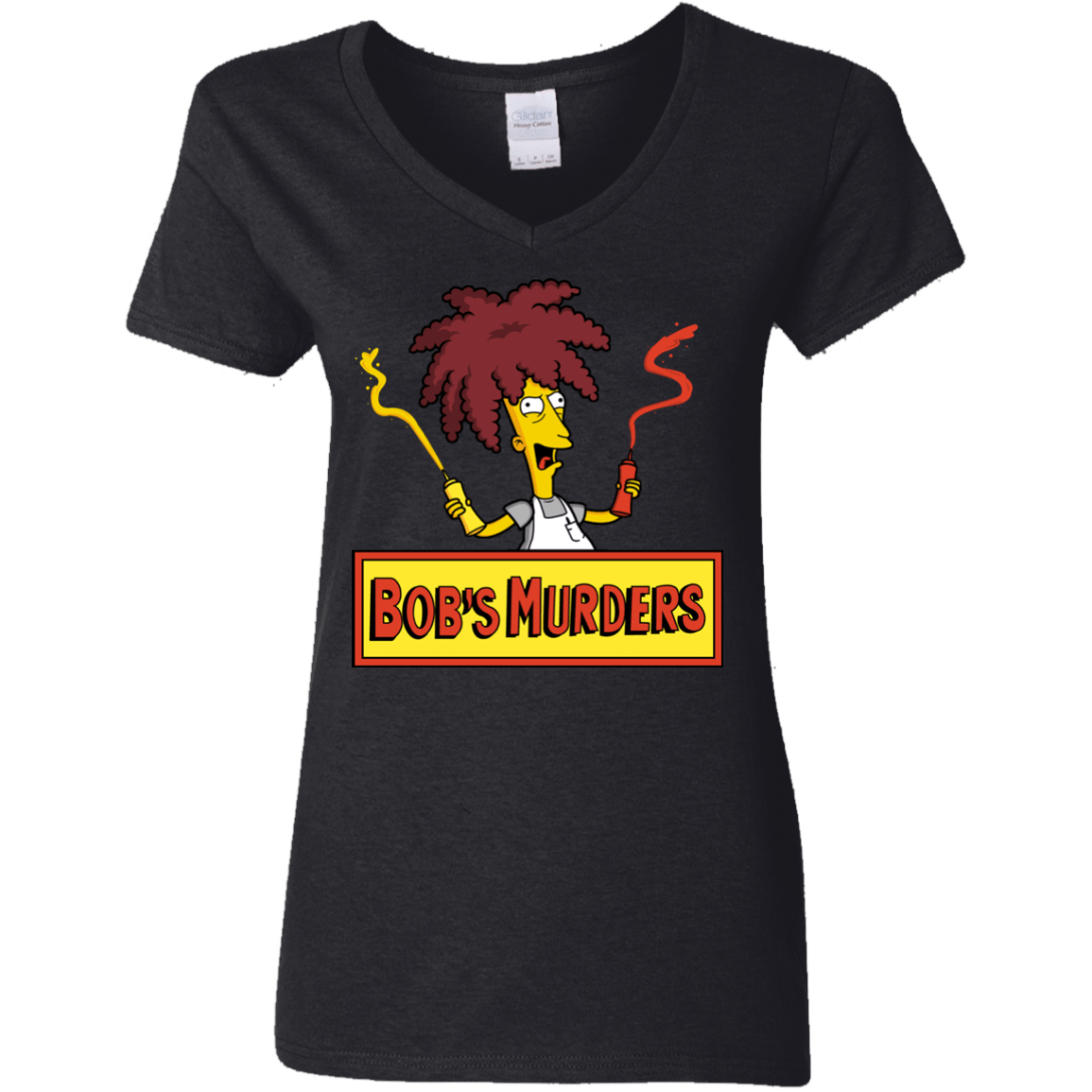 T-Shirts Black / S Bobs Murders Women's V-Neck T-Shirt