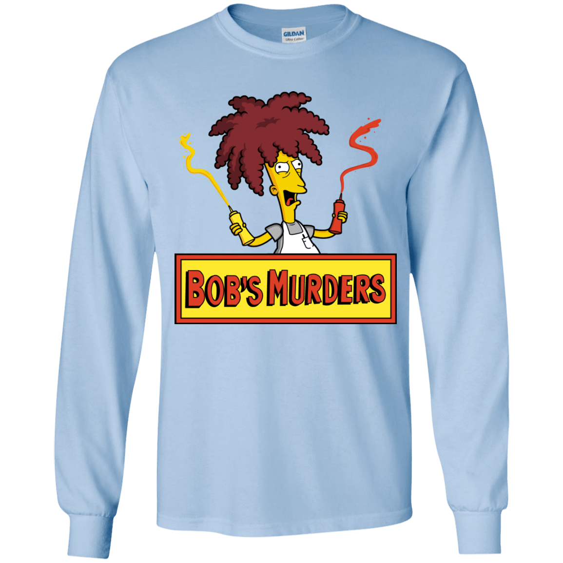 T-Shirts Light Blue / YS Bobs Murders Youth Long Sleeve T-Shirt