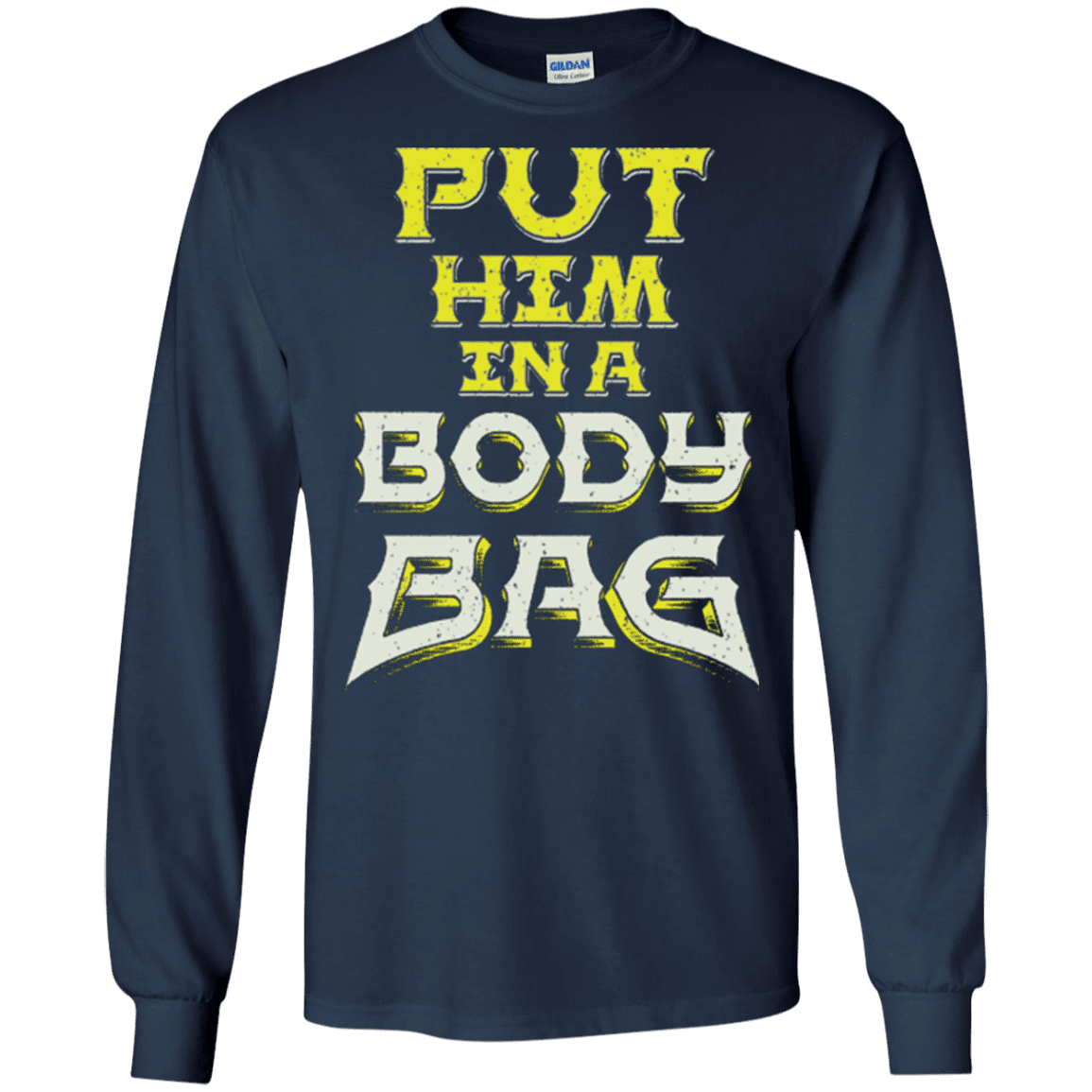T-Shirts Navy / S BODY BAG Men's Long Sleeve T-Shirt