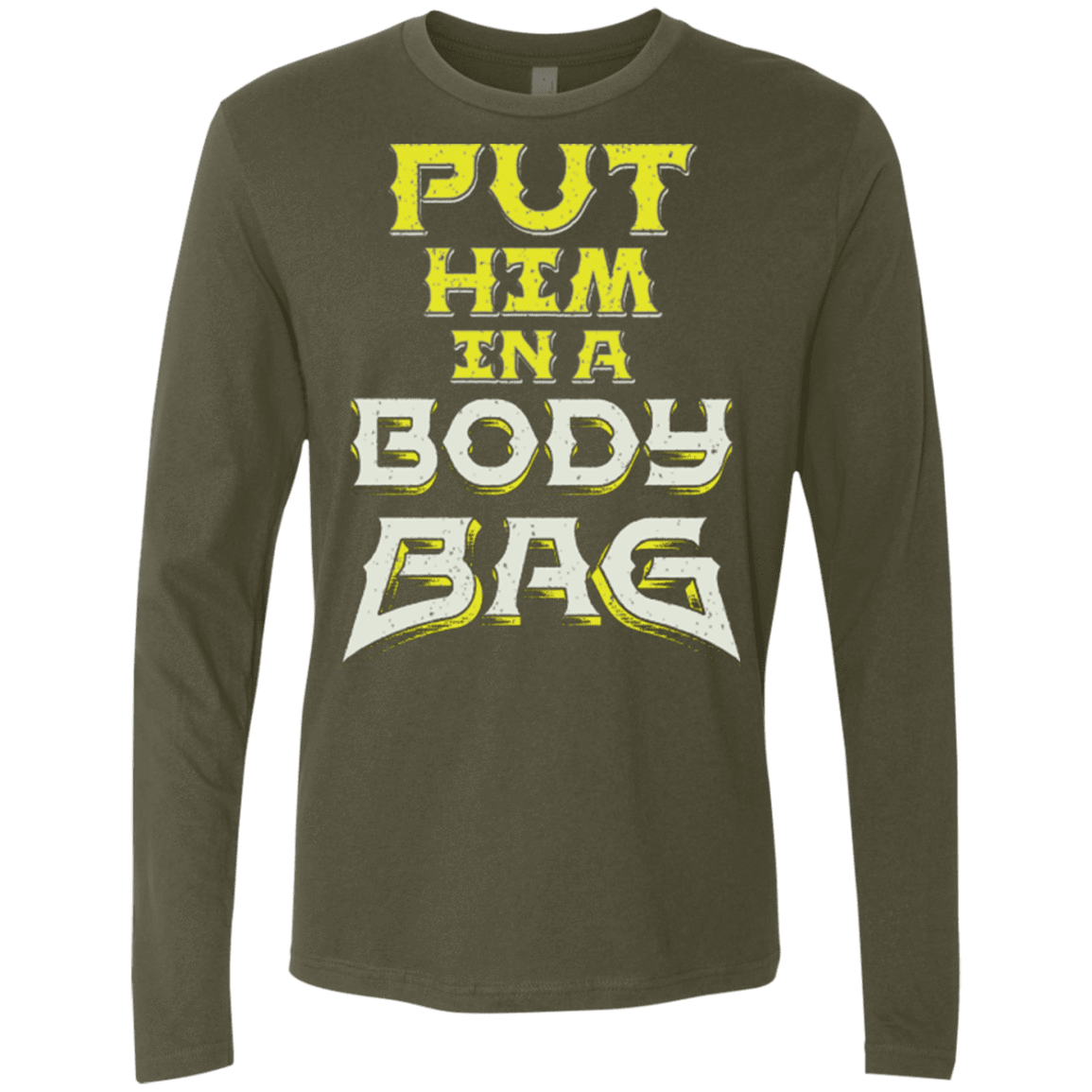 T-Shirts Military Green / S BODY BAG Men's Premium Long Sleeve