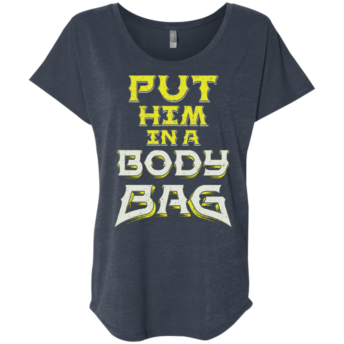 T-Shirts Vintage Navy / X-Small BODY BAG Triblend Dolman Sleeve
