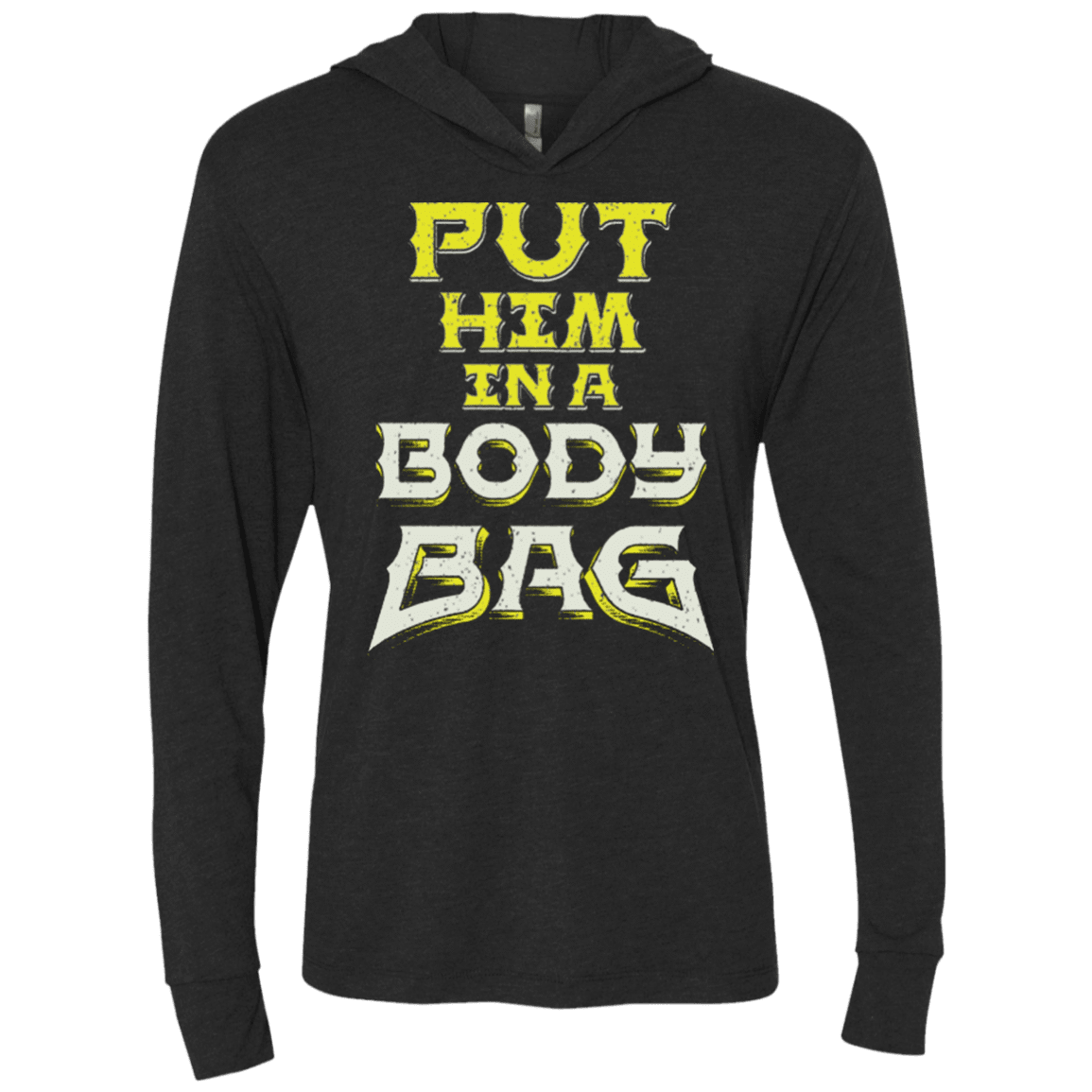 T-Shirts Vintage Black / X-Small BODY BAG Triblend Long Sleeve Hoodie Tee