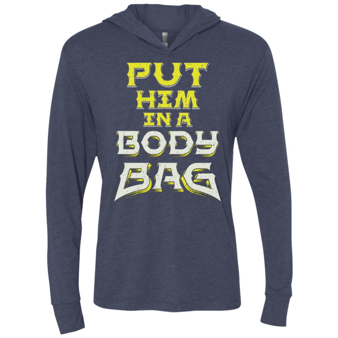 T-Shirts Vintage Navy / X-Small BODY BAG Triblend Long Sleeve Hoodie Tee