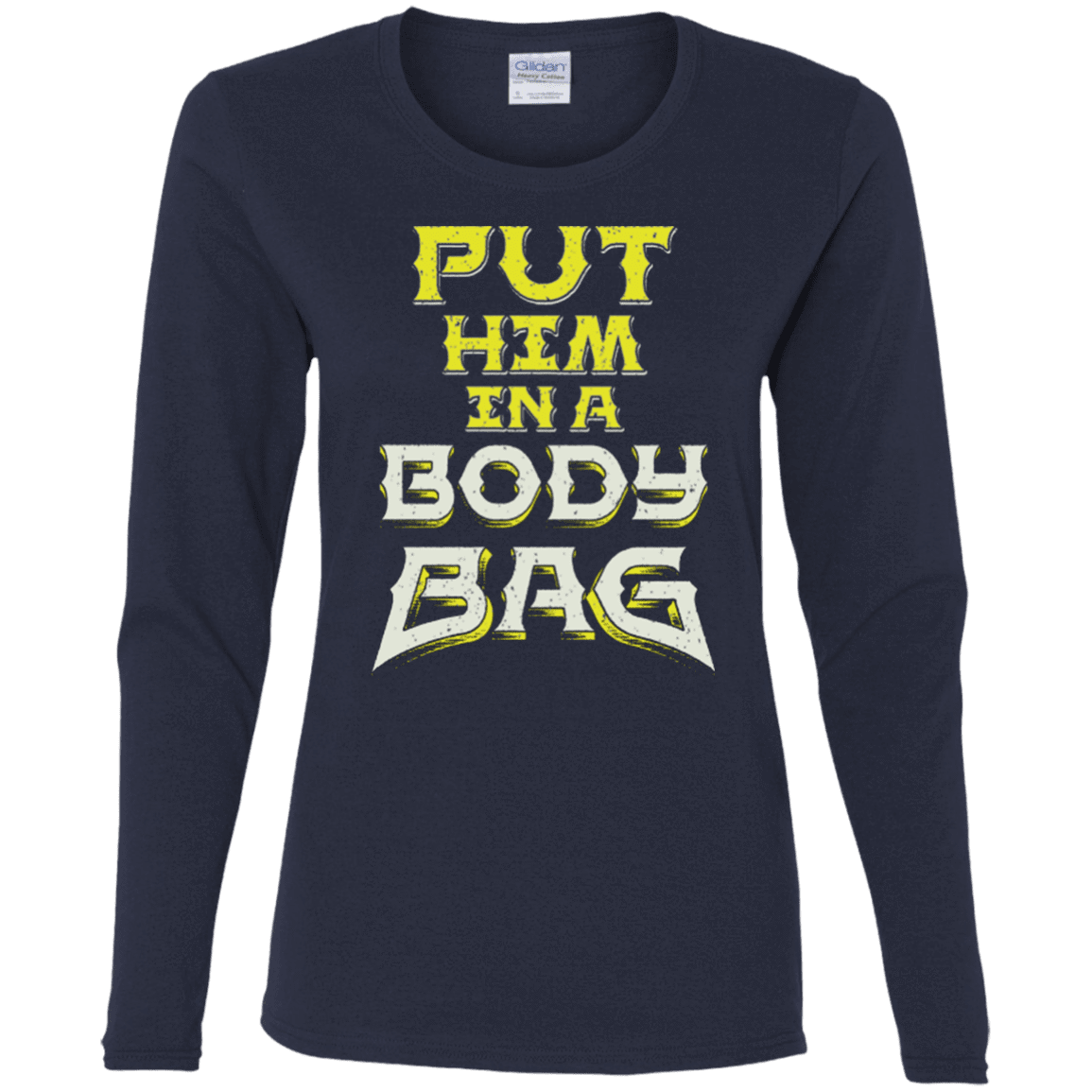 T-Shirts Navy / S BODY BAG Women's Long Sleeve T-Shirt