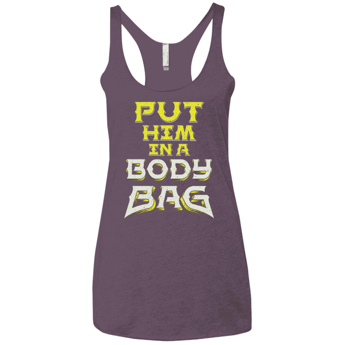 T-Shirts Vintage Purple / X-Small BODY BAG Women's Triblend Racerback Tank
