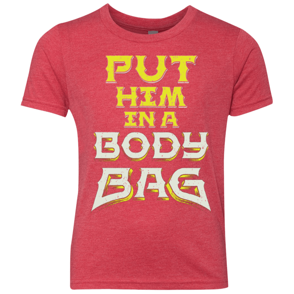 T-Shirts Vintage Red / YXS BODY BAG Youth Triblend T-Shirt