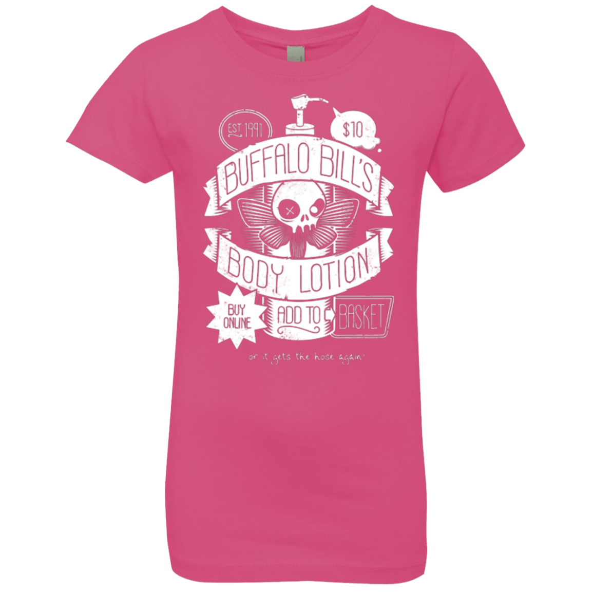 T-Shirts Hot Pink / YXS Body Lotion Girls Premium T-Shirt