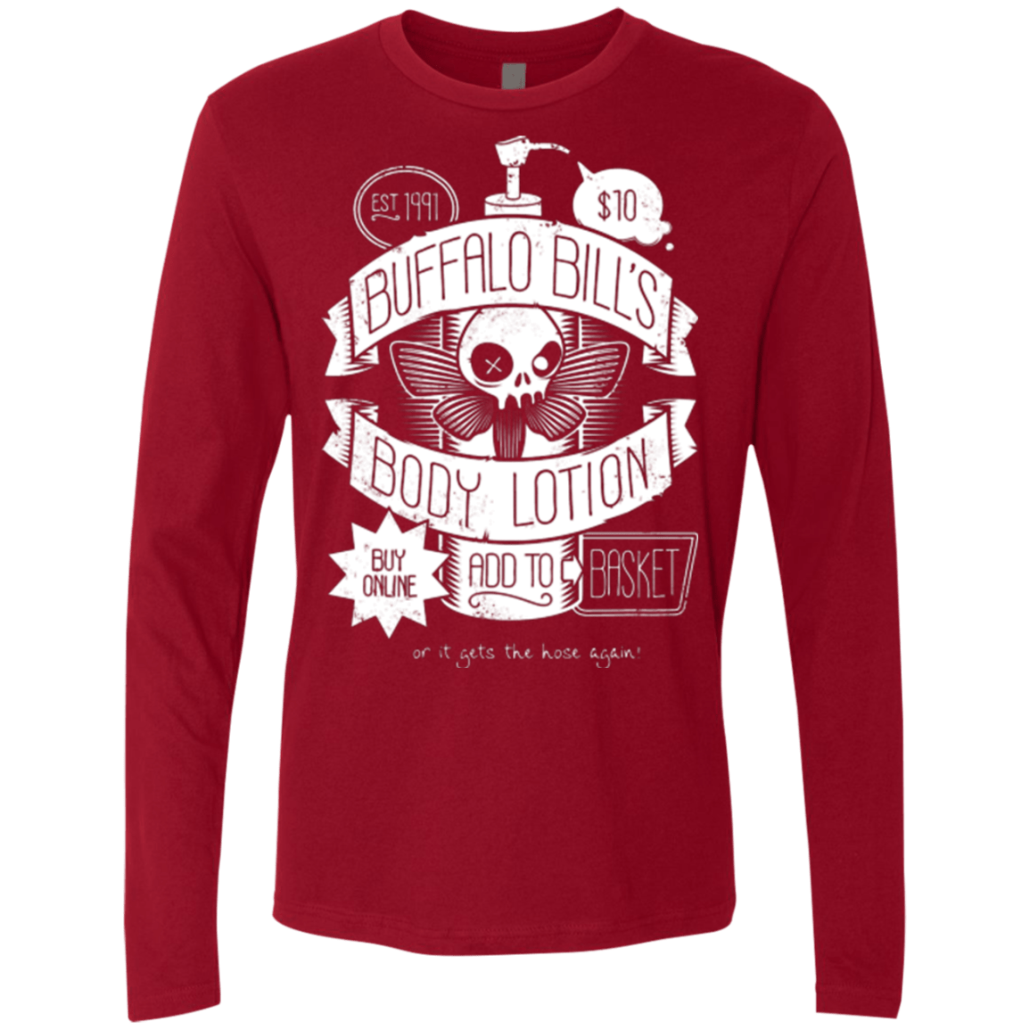 T-Shirts Cardinal / Small Body Lotion Men's Premium Long Sleeve