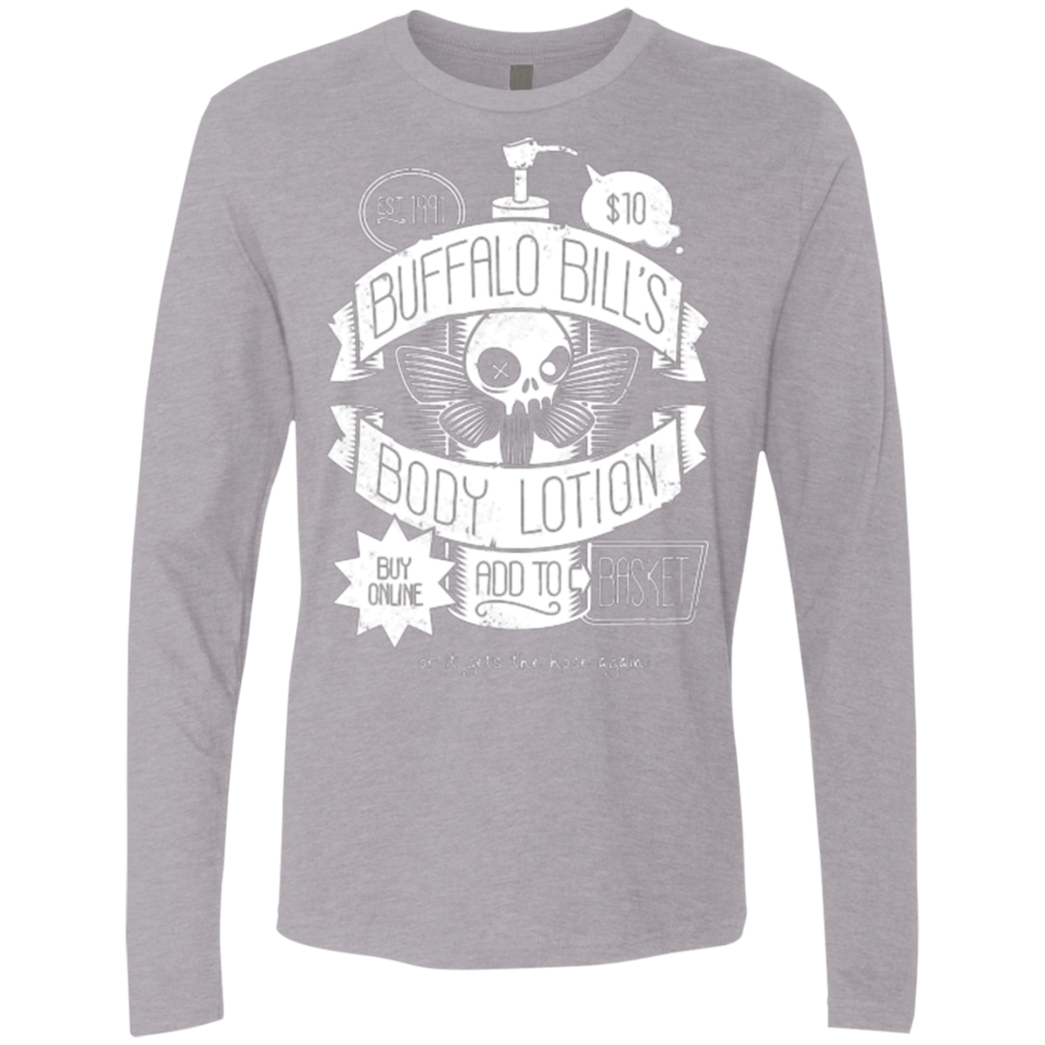 T-Shirts Heather Grey / Small Body Lotion Men's Premium Long Sleeve