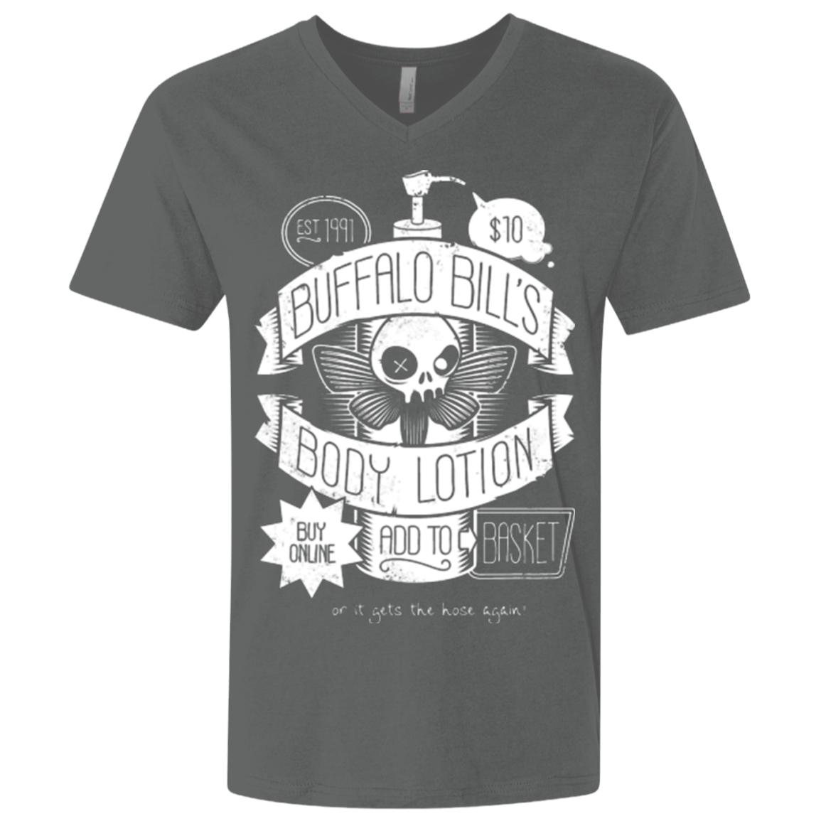 T-Shirts Heavy Metal / X-Small Body Lotion Men's Premium V-Neck