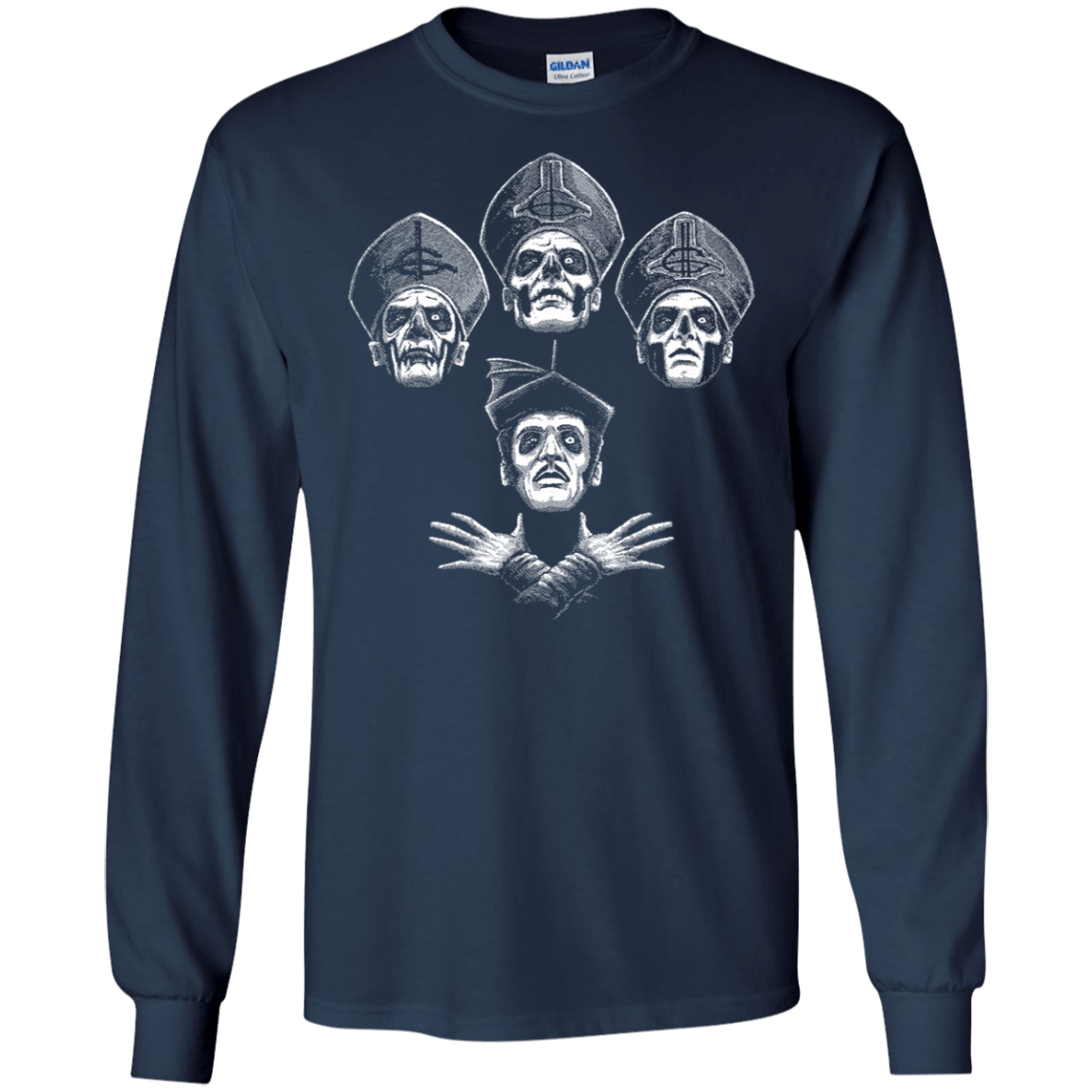 T-Shirts Navy / S Bohemian Ghost Men's Long Sleeve T-Shirt