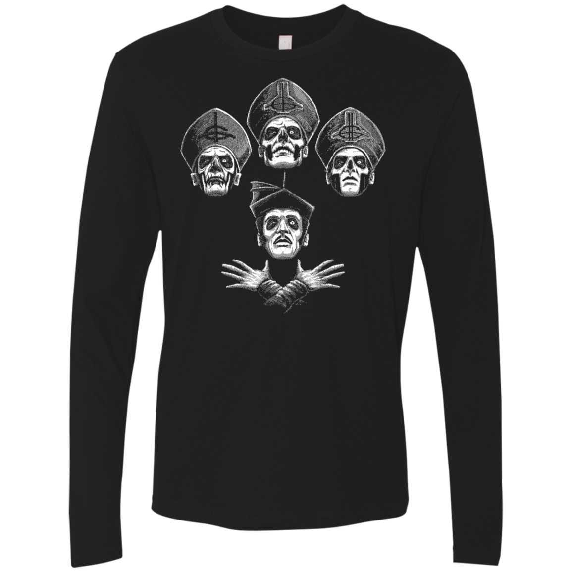 T-Shirts Black / S Bohemian Ghost Men's Premium Long Sleeve
