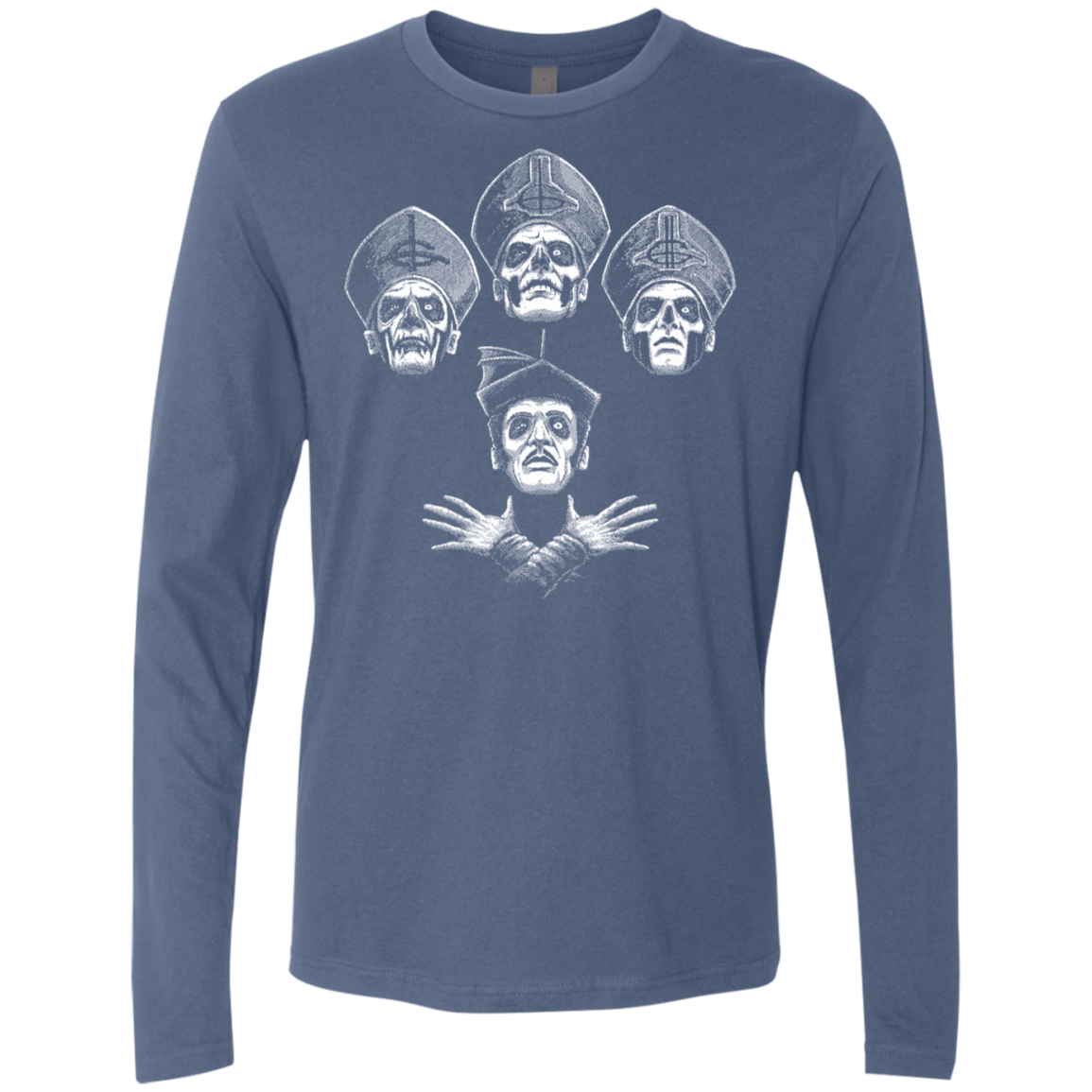 T-Shirts Indigo / S Bohemian Ghost Men's Premium Long Sleeve