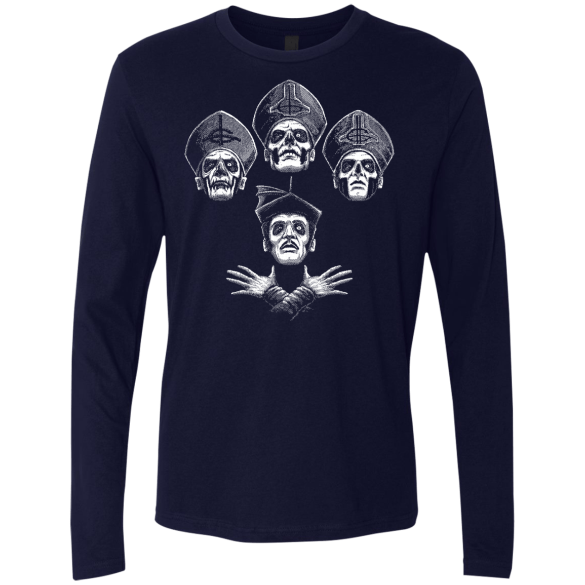 T-Shirts Midnight Navy / S Bohemian Ghost Men's Premium Long Sleeve