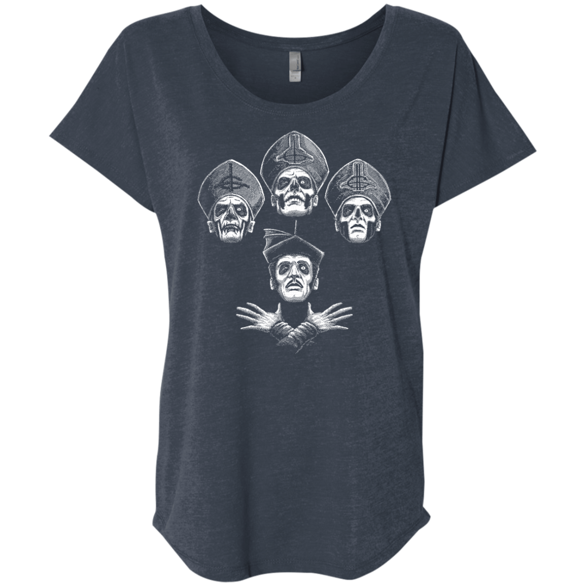 T-Shirts Vintage Navy / X-Small Bohemian Ghost Triblend Dolman Sleeve