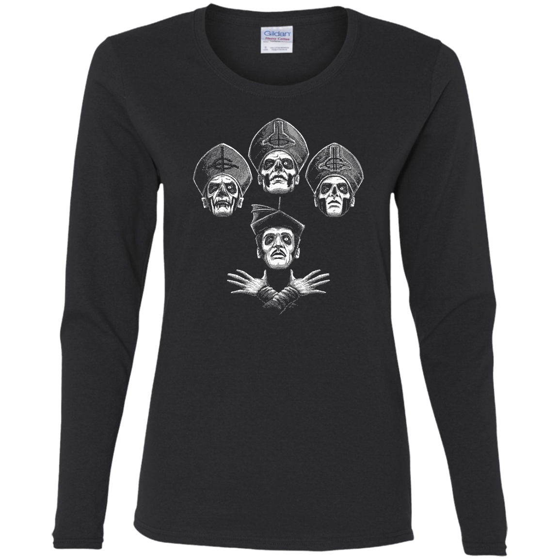 T-Shirts Black / S Bohemian Ghost Women's Long Sleeve T-Shirt