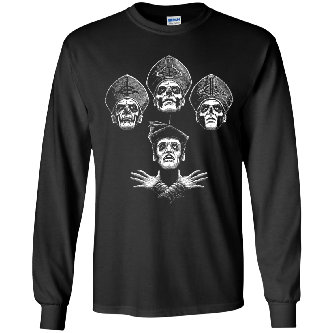 T-Shirts Black / YS Bohemian Ghost Youth Long Sleeve T-Shirt