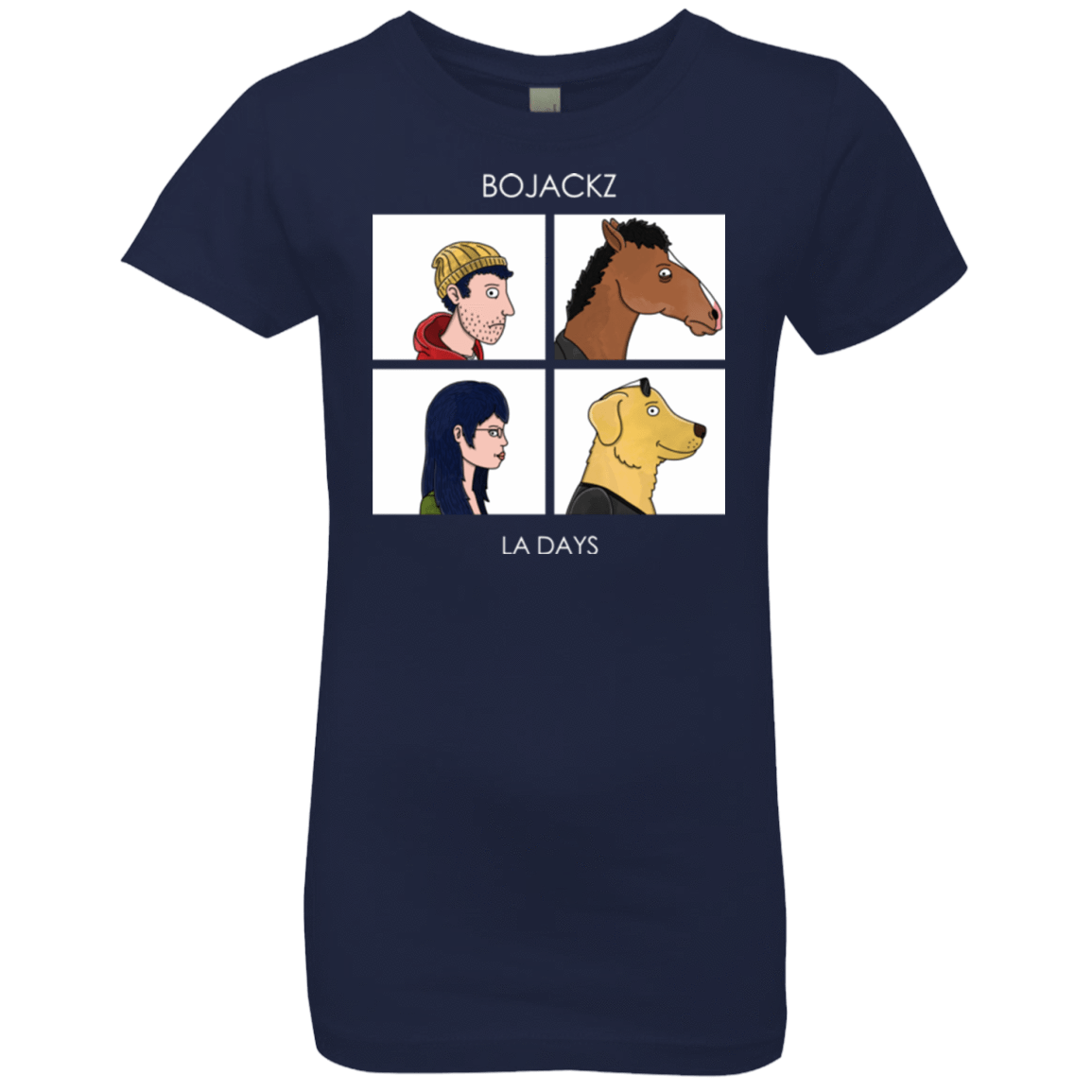 T-Shirts Midnight Navy / YXS Bojackz Girls Premium T-Shirt