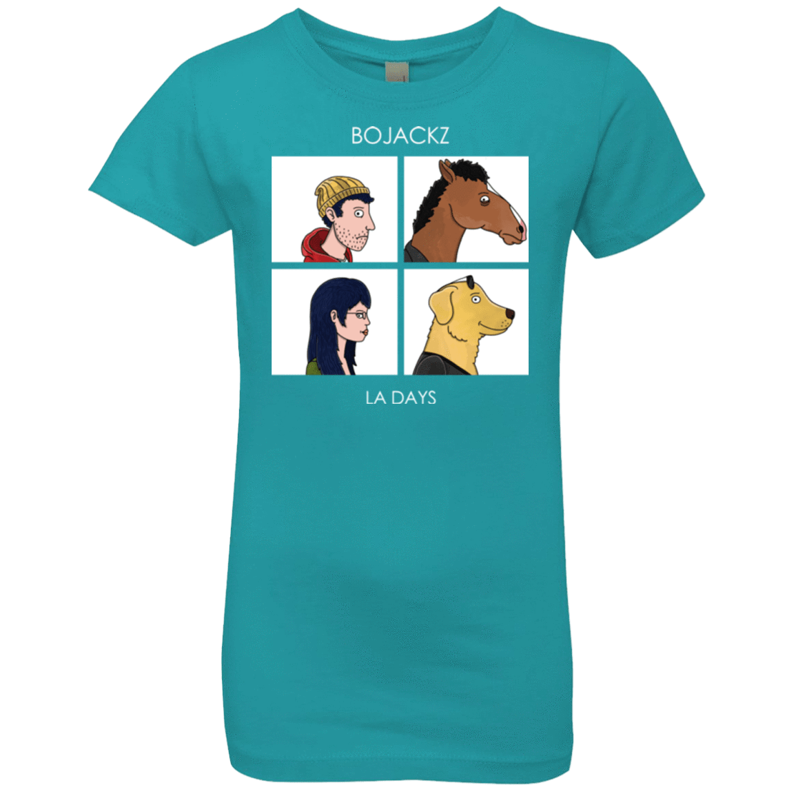 T-Shirts Tahiti Blue / YXS Bojackz Girls Premium T-Shirt