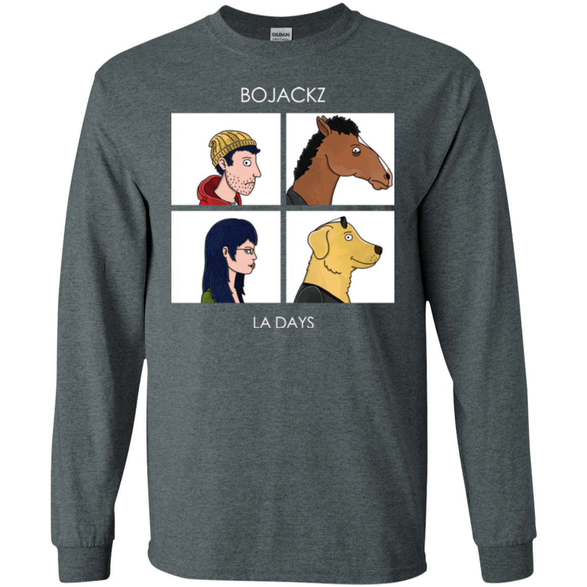 T-Shirts Dark Heather / S Bojackz Men's Long Sleeve T-Shirt