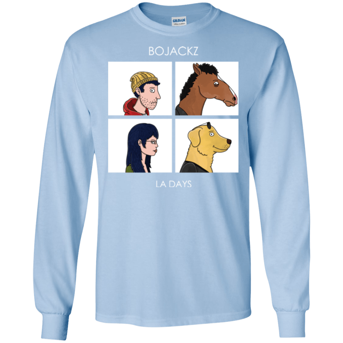 T-Shirts Light Blue / S Bojackz Men's Long Sleeve T-Shirt