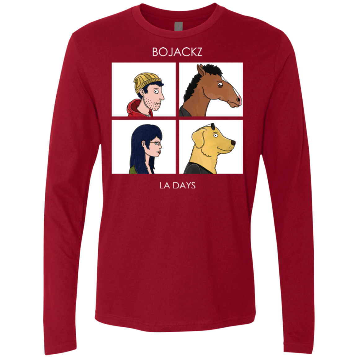 T-Shirts Cardinal / S Bojackz Men's Premium Long Sleeve