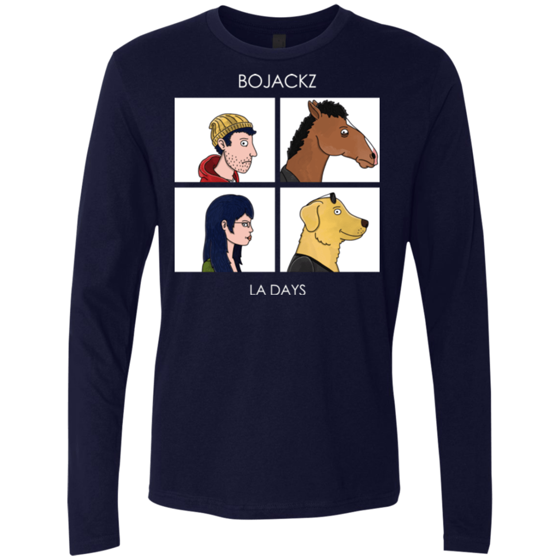 T-Shirts Midnight Navy / S Bojackz Men's Premium Long Sleeve