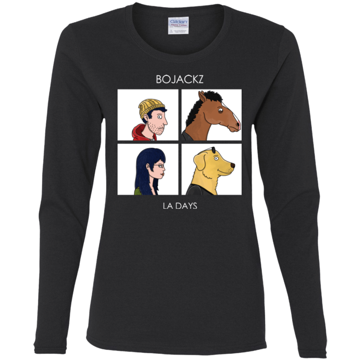 T-Shirts Black / S Bojackz Women's Long Sleeve T-Shirt