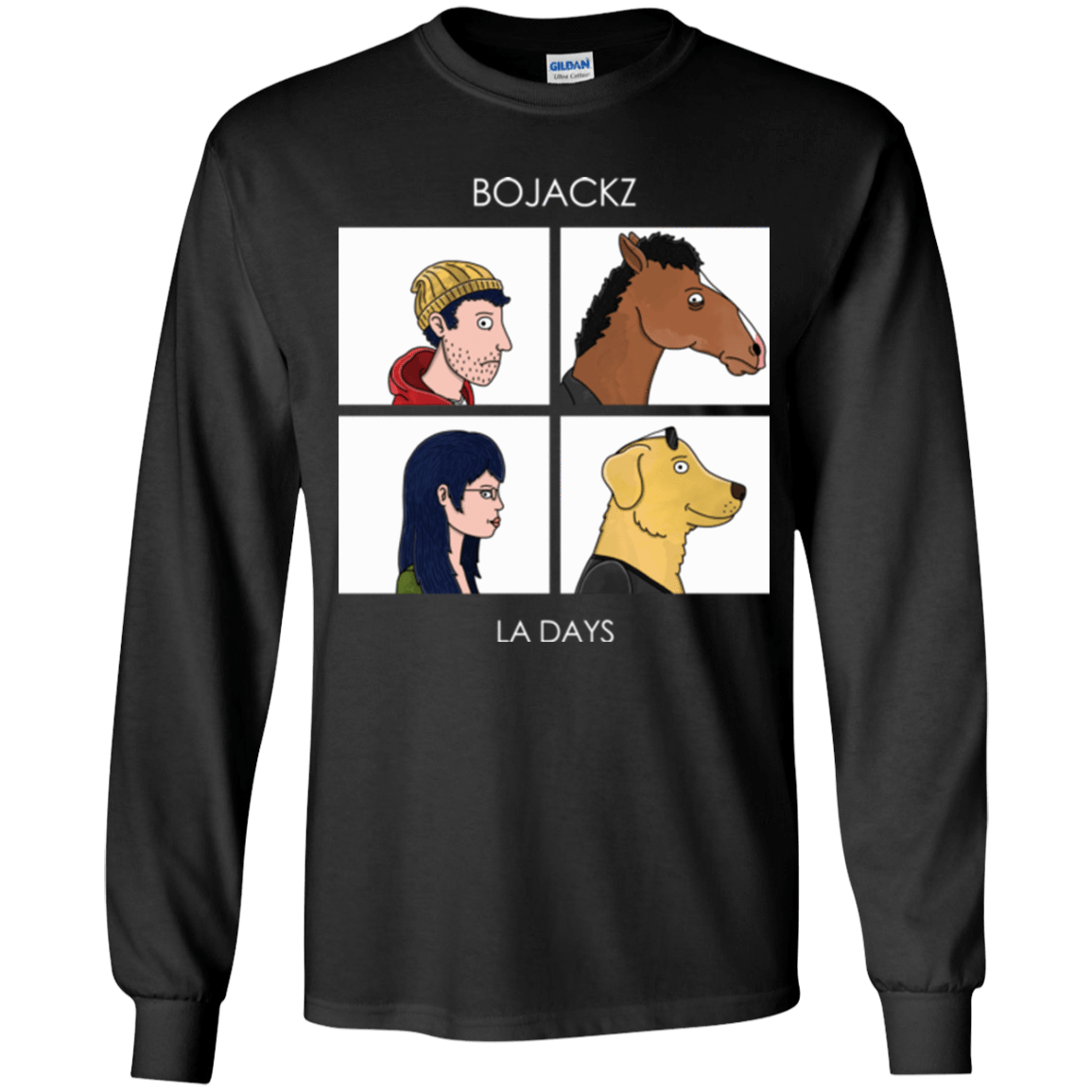T-Shirts Black / YS Bojackz Youth Long Sleeve T-Shirt
