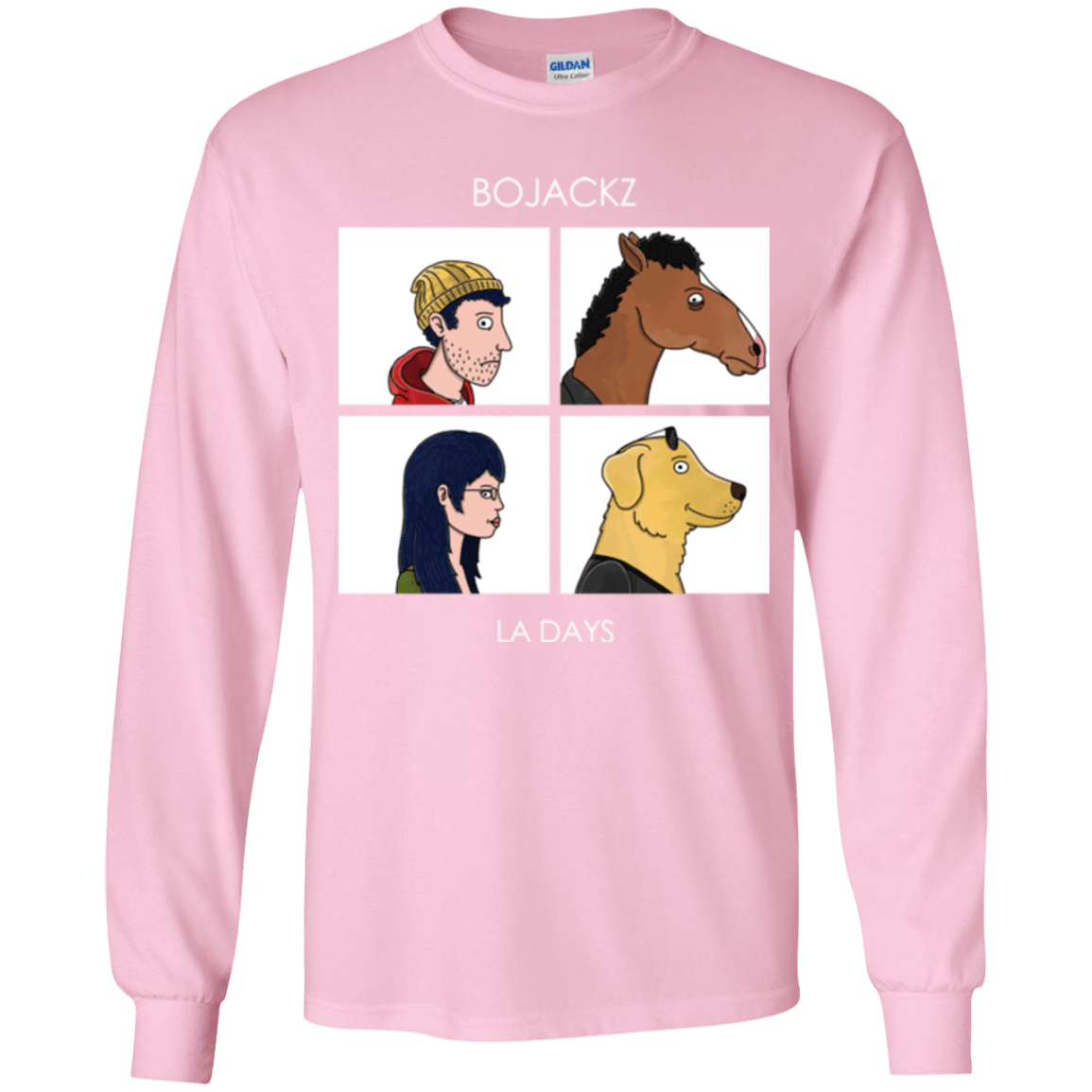 T-Shirts Light Pink / YS Bojackz Youth Long Sleeve T-Shirt