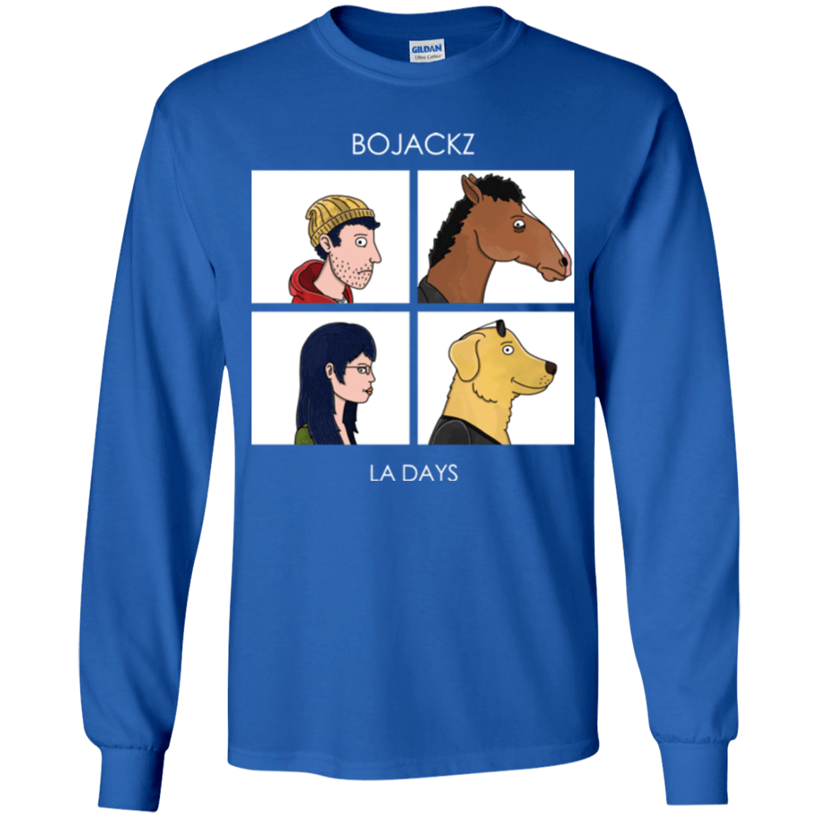 T-Shirts Royal / YS Bojackz Youth Long Sleeve T-Shirt