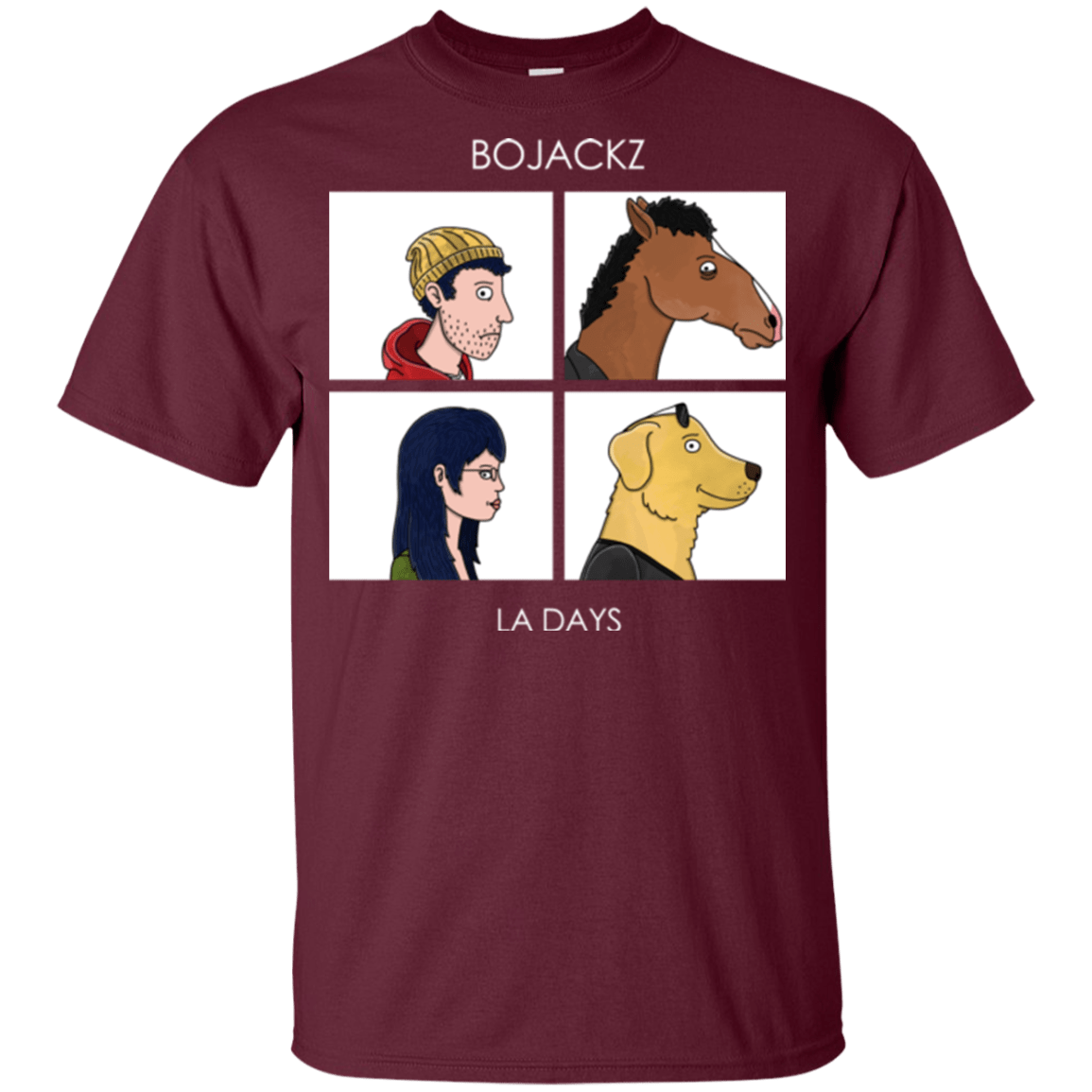 T-Shirts Maroon / YXS Bojackz Youth T-Shirt