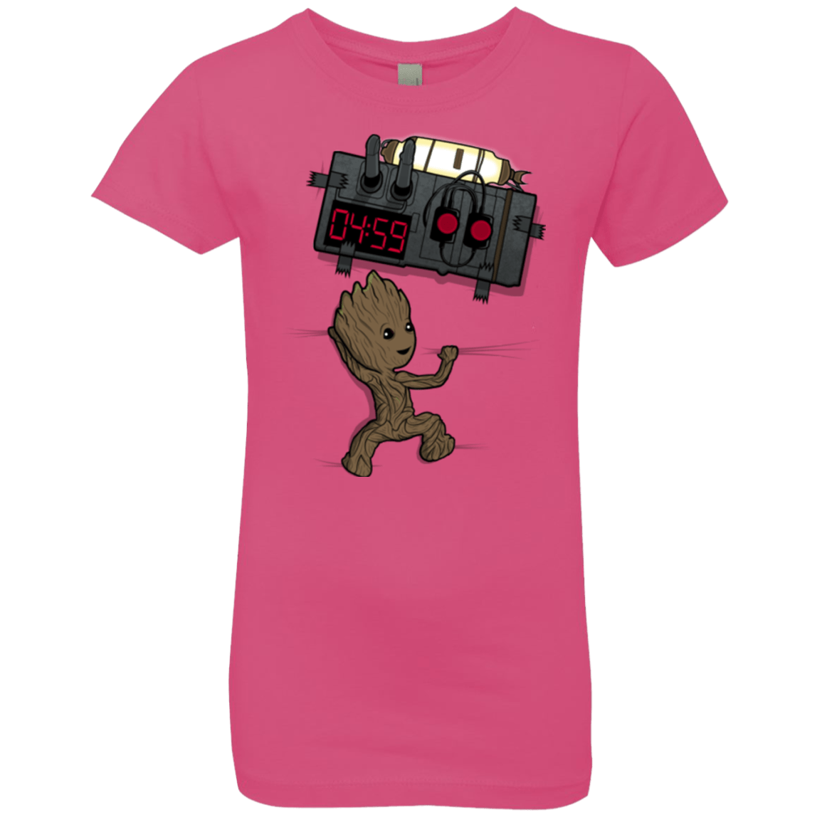 T-Shirts Hot Pink / YXS Bomb In Your Chest! Girls Premium T-Shirt