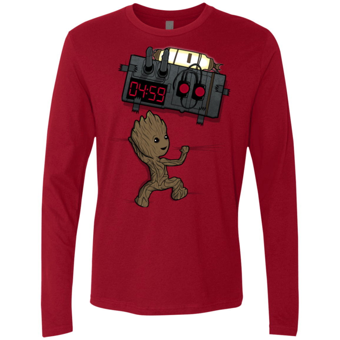 T-Shirts Cardinal / Small Bomb In Your Chest! Men's Premium Long Sleeve