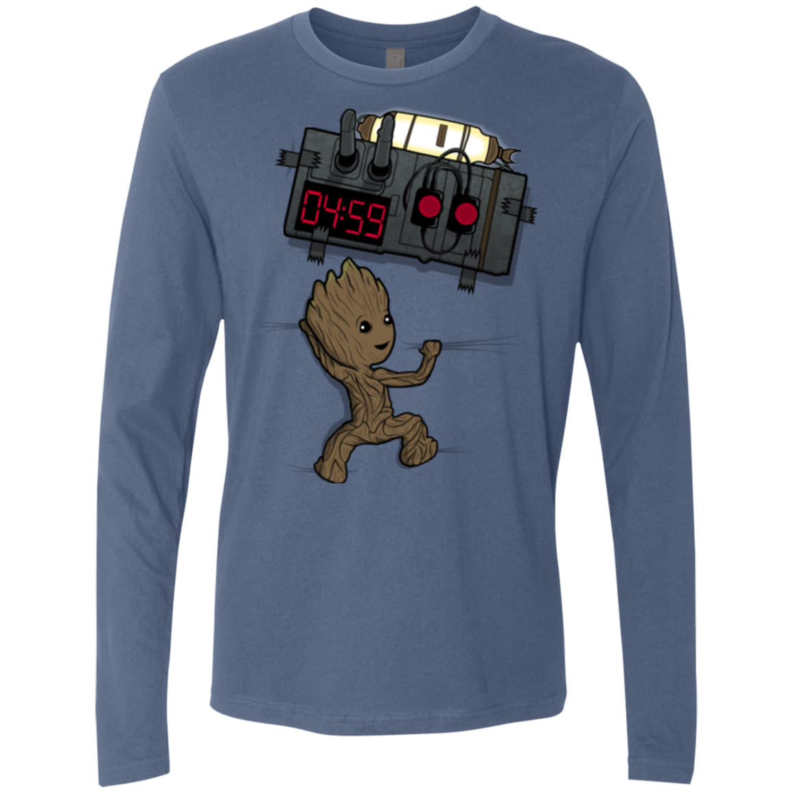 T-Shirts Indigo / Small Bomb In Your Chest! Men's Premium Long Sleeve