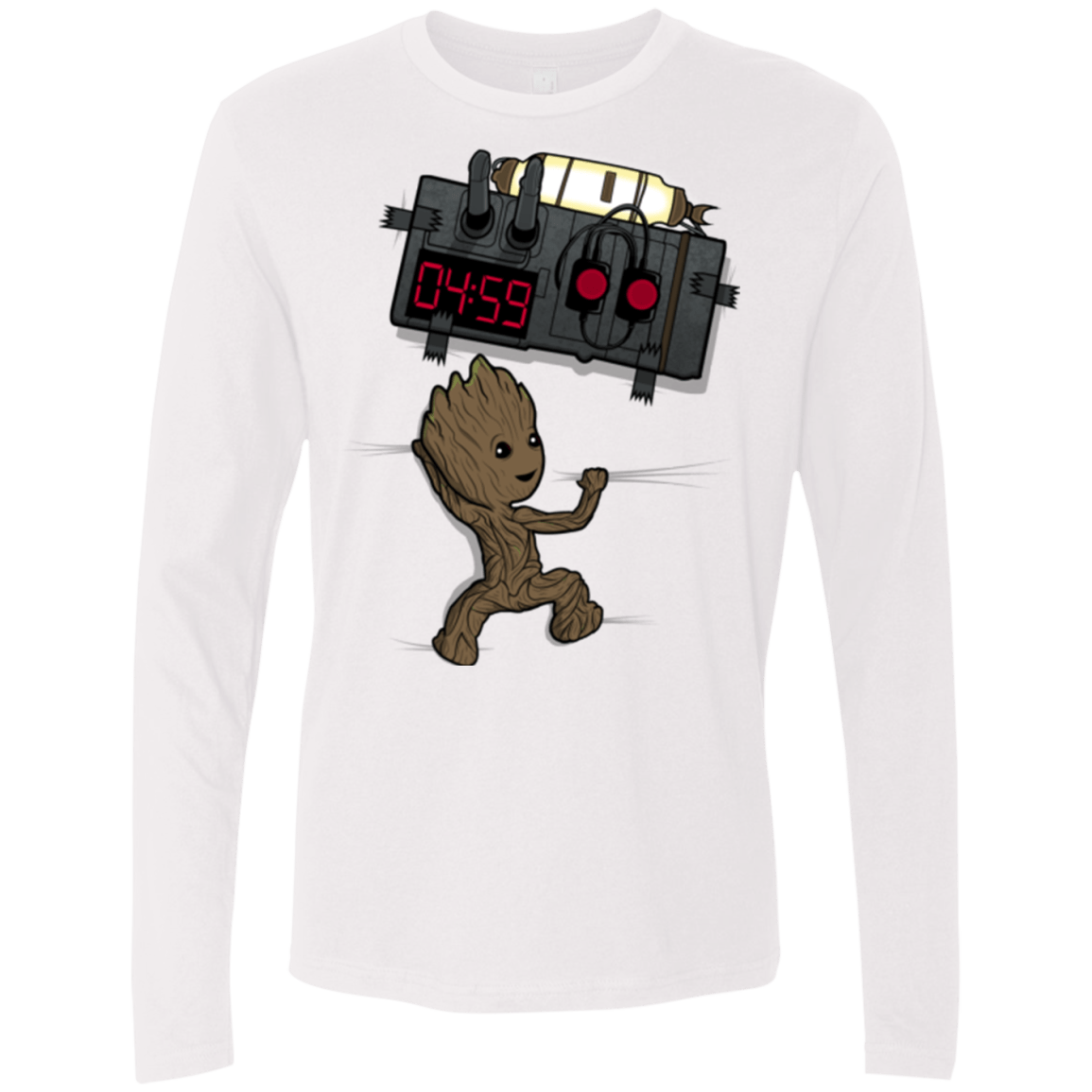 T-Shirts White / Small Bomb In Your Chest! Men's Premium Long Sleeve