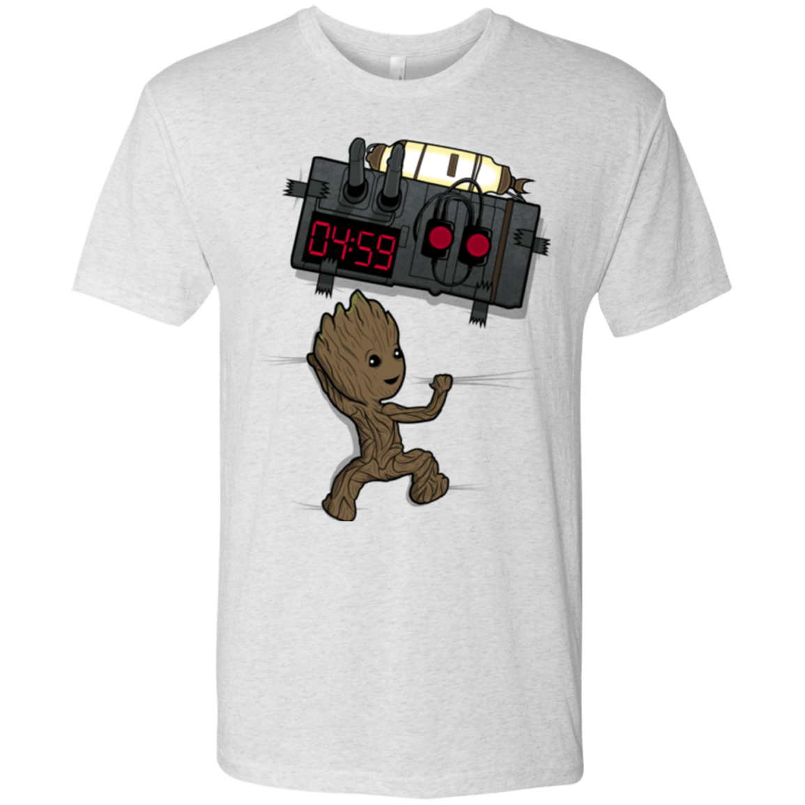 T-Shirts Heather White / Small Bomb In Your Chest! Men's Triblend T-Shirt