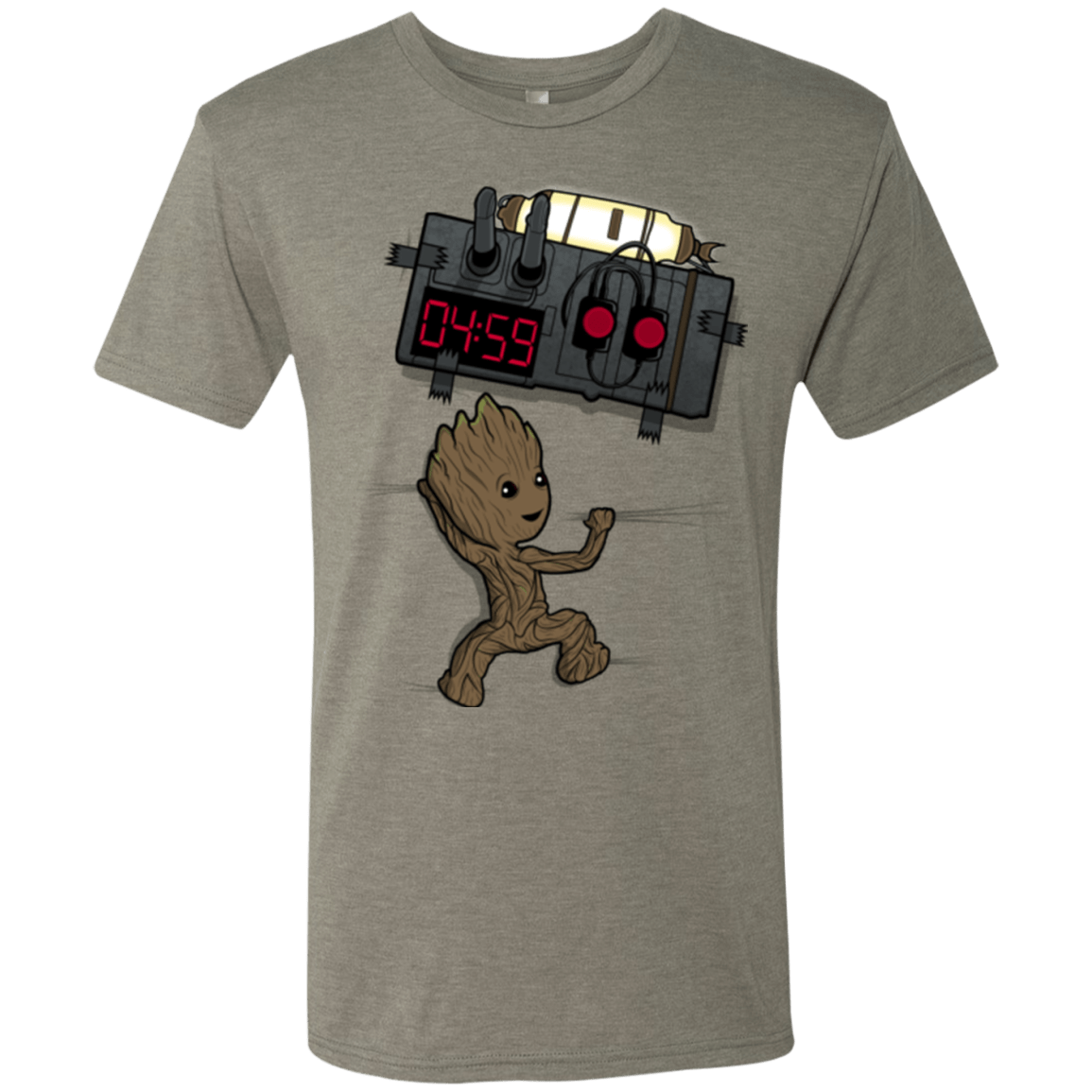 T-Shirts Venetian Grey / Small Bomb In Your Chest! Men's Triblend T-Shirt