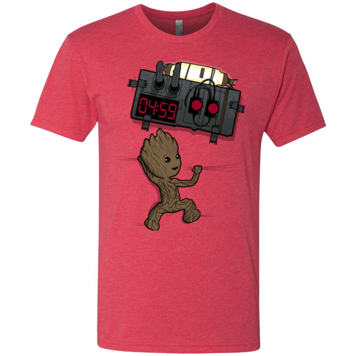 T-Shirts Vintage Red / Small Bomb In Your Chest! Men's Triblend T-Shirt