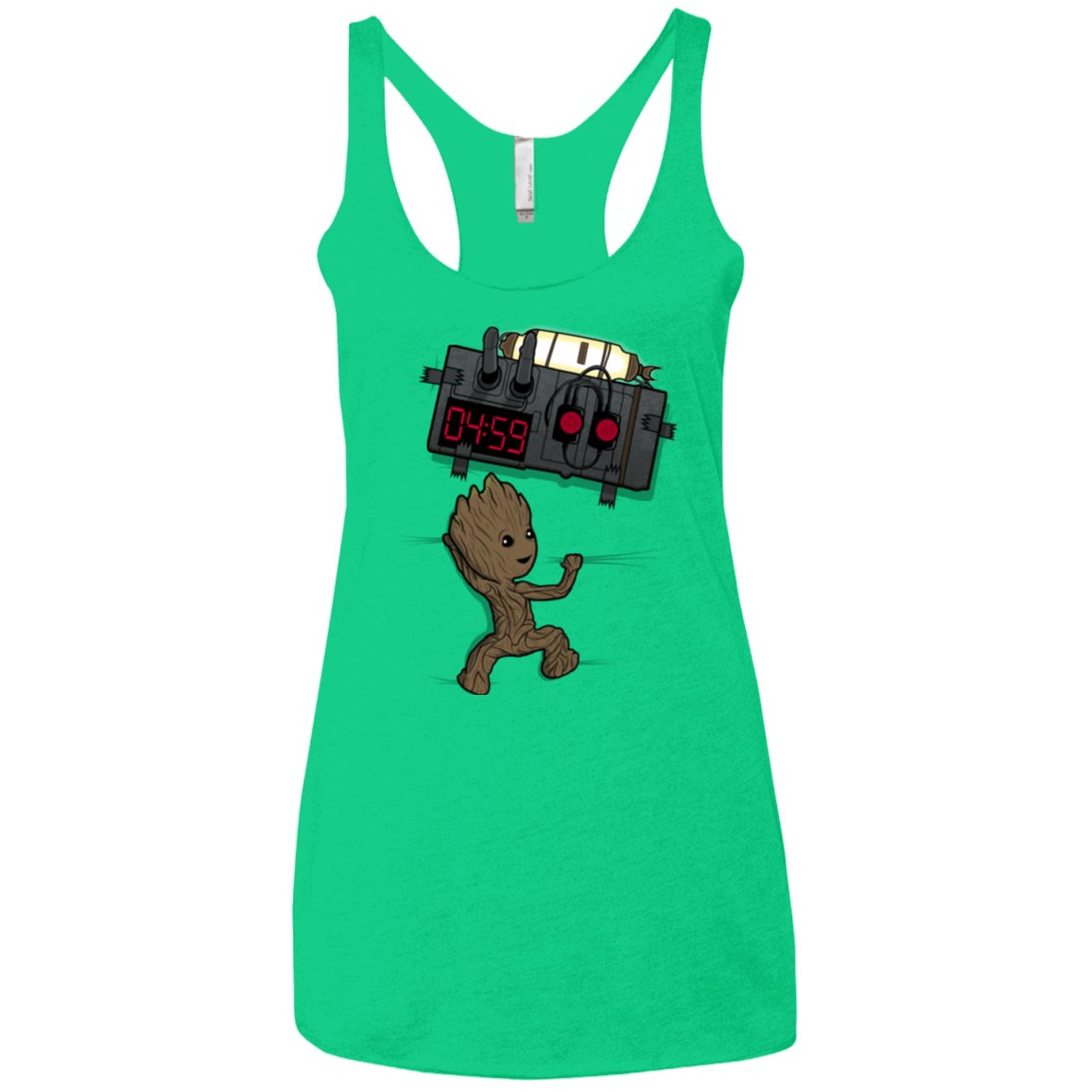T-Shirts Envy / X-Small Bomb In Your Chest! Women's Triblend Racerback Tank