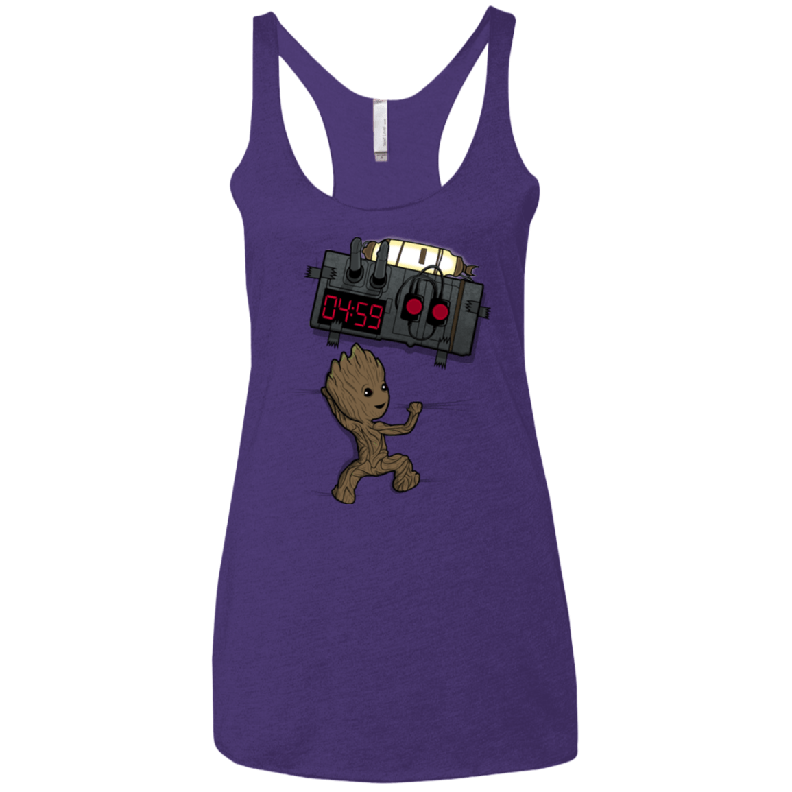 T-Shirts Purple Rush / X-Small Bomb In Your Chest! Women's Triblend Racerback Tank