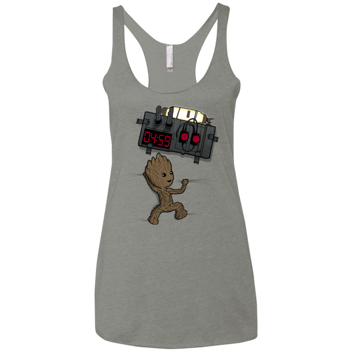 T-Shirts Venetian Grey / X-Small Bomb In Your Chest! Women's Triblend Racerback Tank