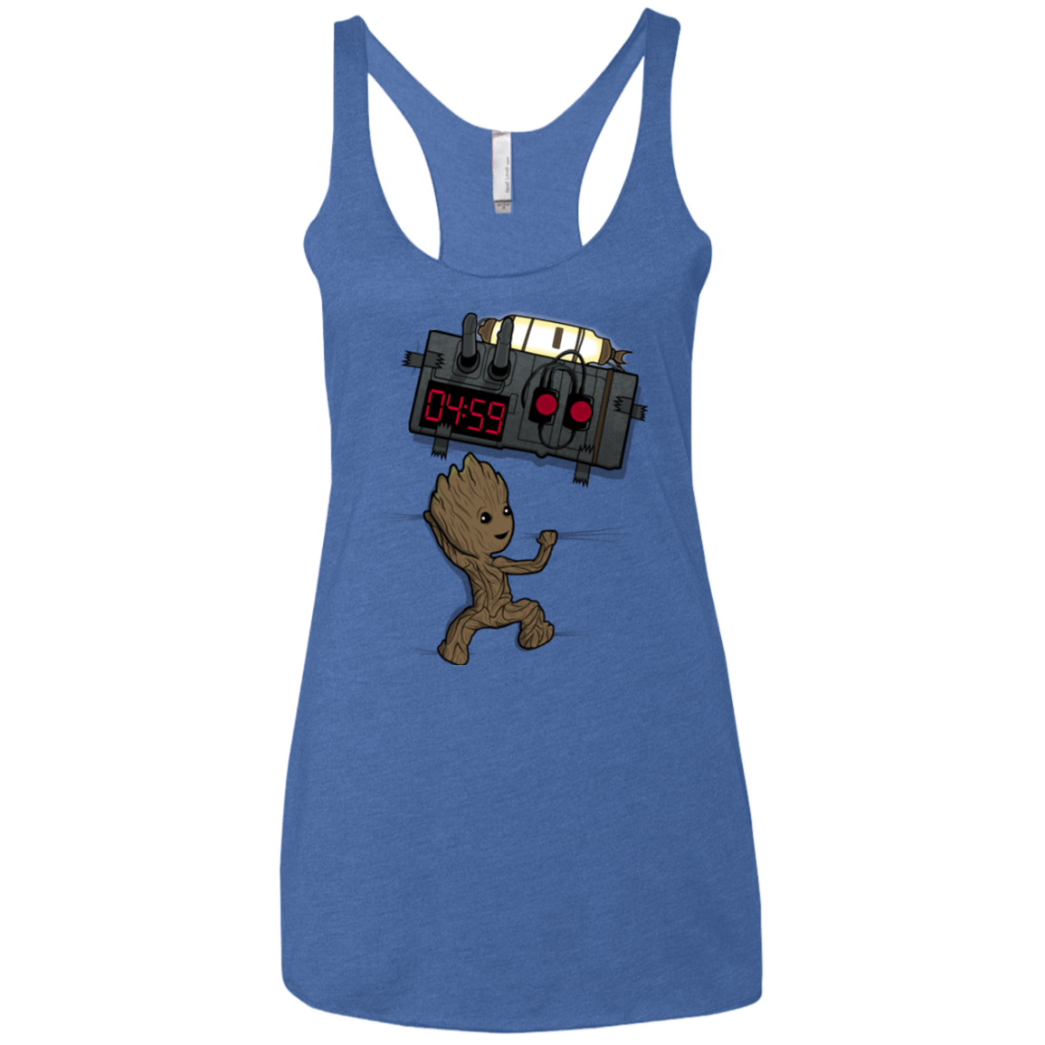 T-Shirts Vintage Royal / X-Small Bomb In Your Chest! Women's Triblend Racerback Tank