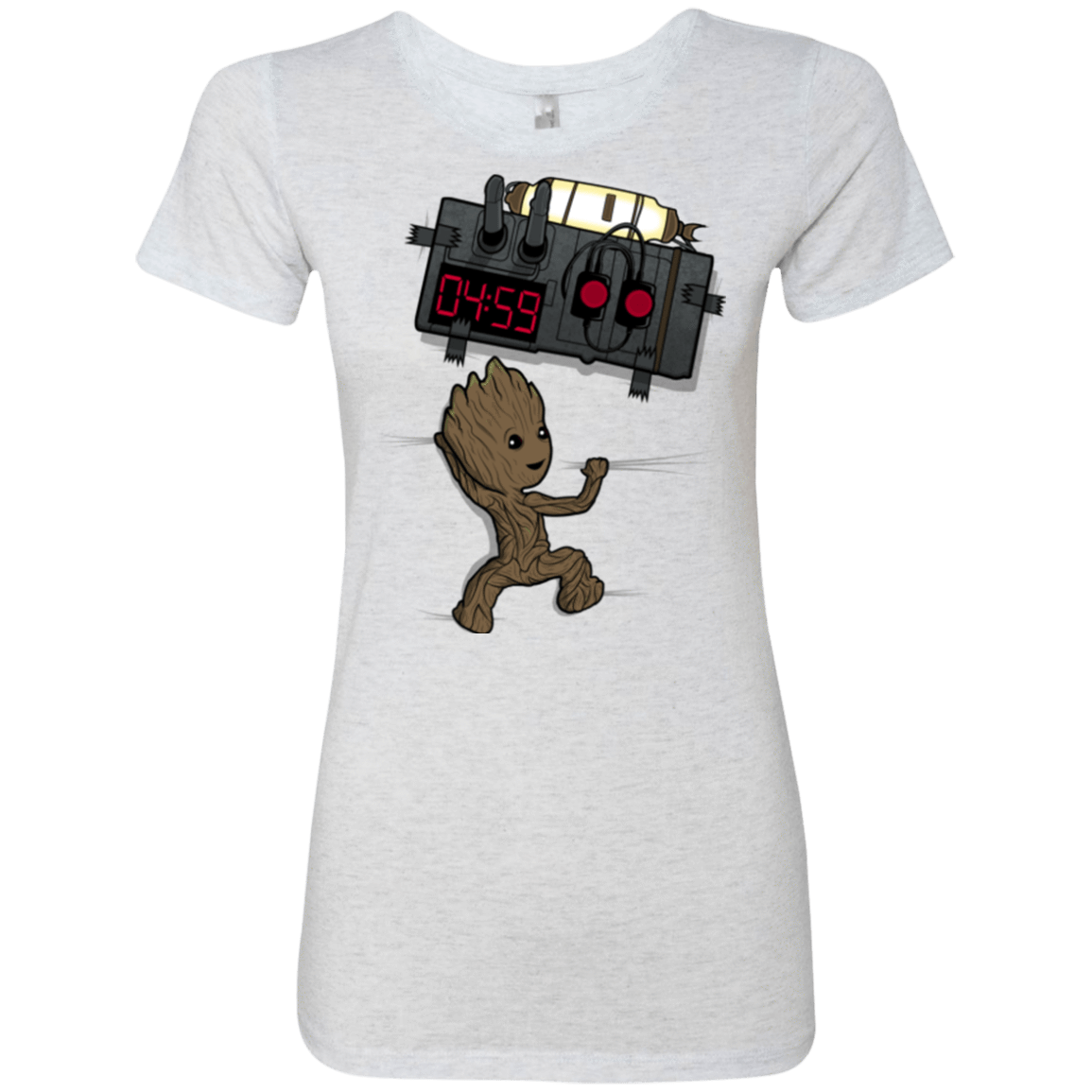 T-Shirts Heather White / Small Bomb In Your Chest! Women's Triblend T-Shirt