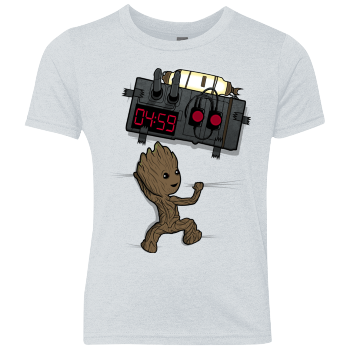 T-Shirts Heather White / YXS Bomb In Your Chest! Youth Triblend T-Shirt