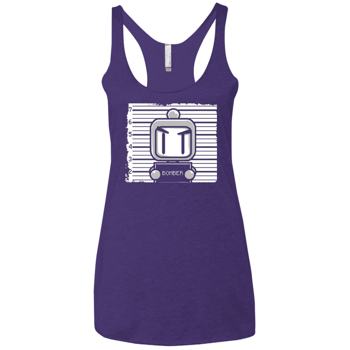 T-Shirts Purple / X-Small BOMBER Women's Triblend Racerback Tank