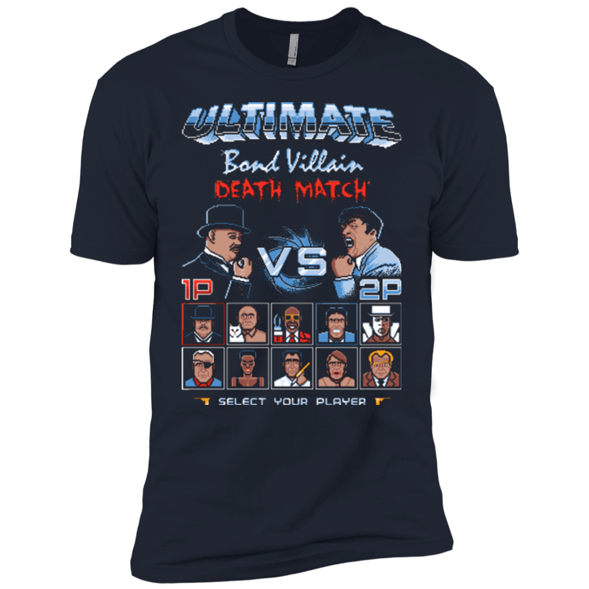 T-Shirts Midnight Navy / YXS Bond Villain Death Match Boys Premium T-Shirt