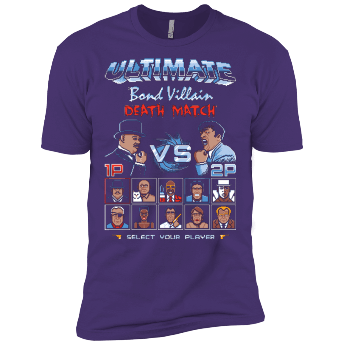 T-Shirts Purple / X-Small Bond Villain Death Match Men's Premium T-Shirt