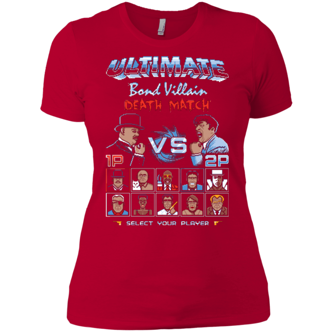 T-Shirts Red / X-Small Bond Villain Death Match Women's Premium T-Shirt