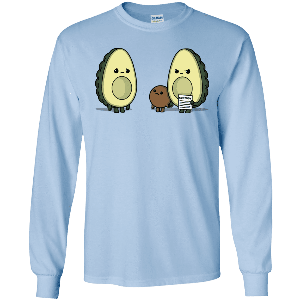 T-Shirts Light Blue / S Bone Custody Men's Long Sleeve T-Shirt